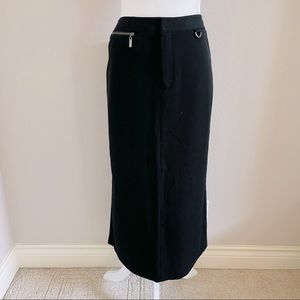 🌸 Rafaella Solid Black Pencil Skirt Size 8